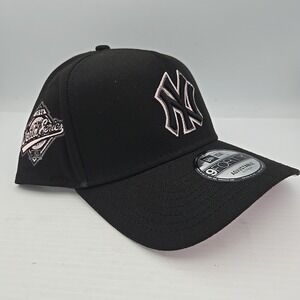 New Era NY Yankees Exclusive Black Pink UV 9FORTY A-Frame Snapback Hat Cap